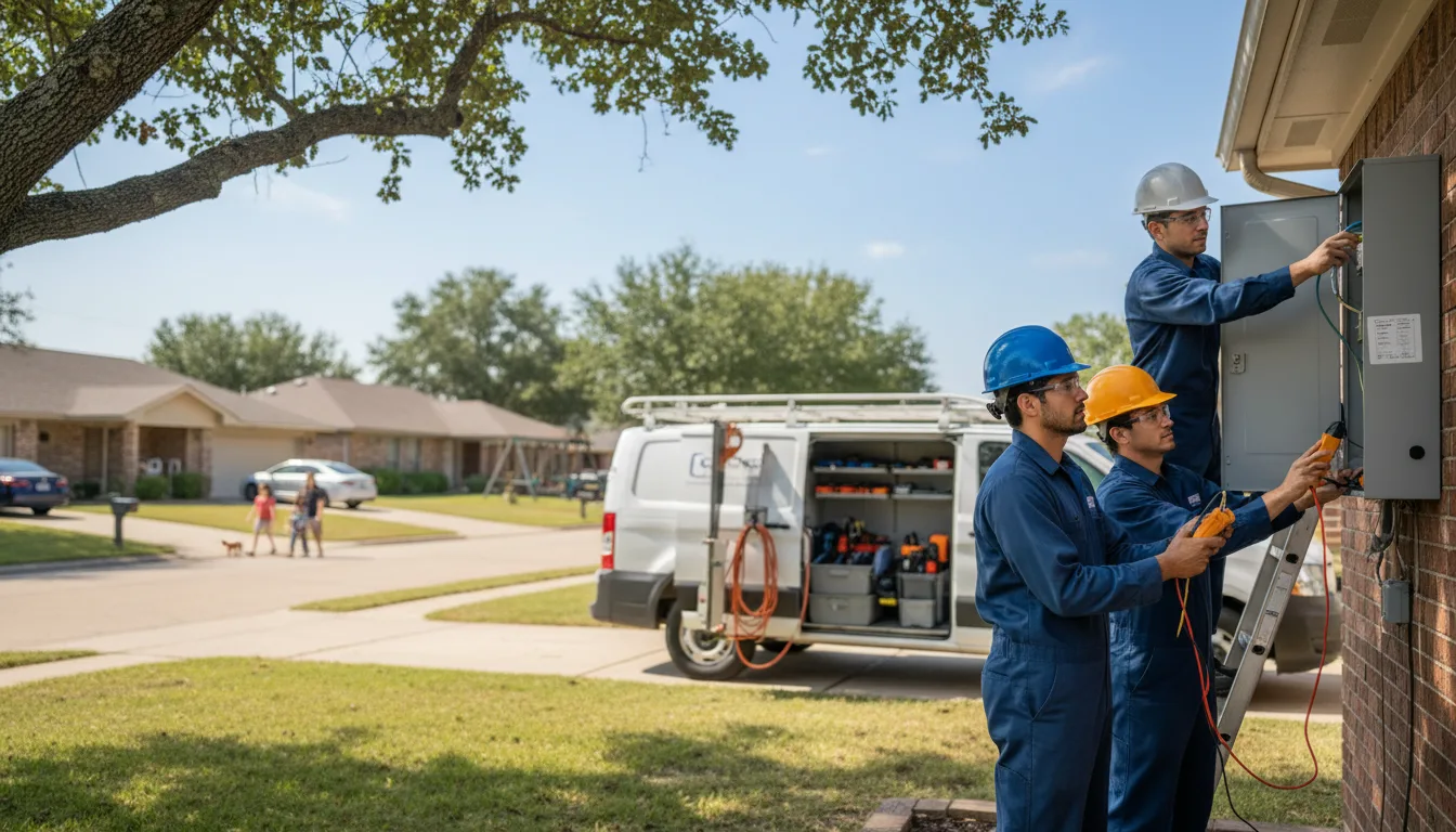 Certified electrician providing emergency electrical services in Hartshorn, MO